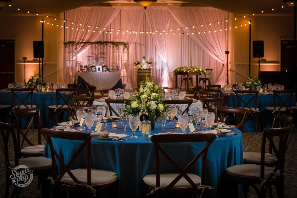 Indoor Lighting Wedding at Lake Mary Event Center 